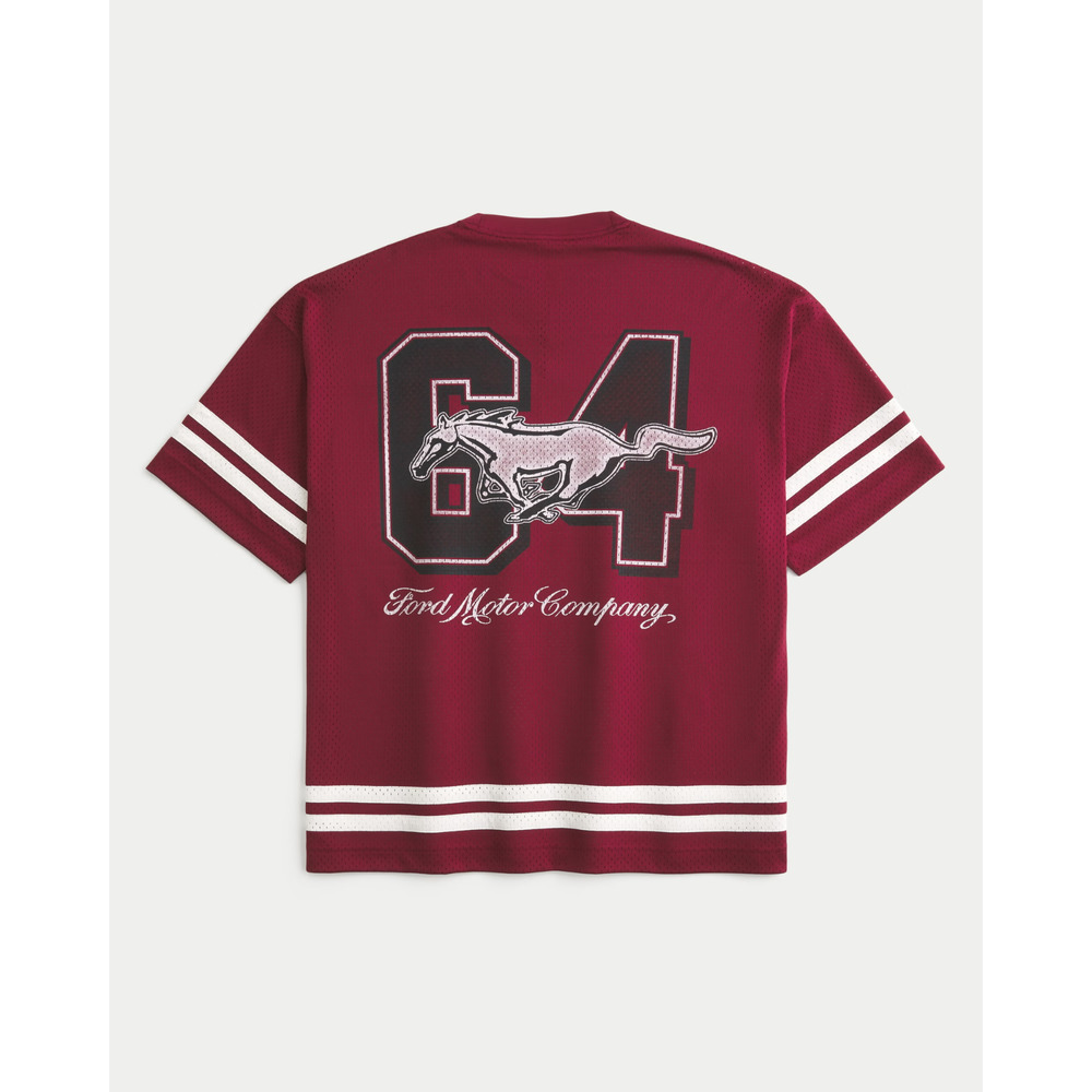Hollister Ford Mustang Graphic Mesh Jersey Baggy Fit - Adult Large NWT